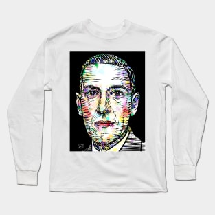 H. P. LOVECRAFT watercolor and ink portrait Long Sleeve T-Shirt